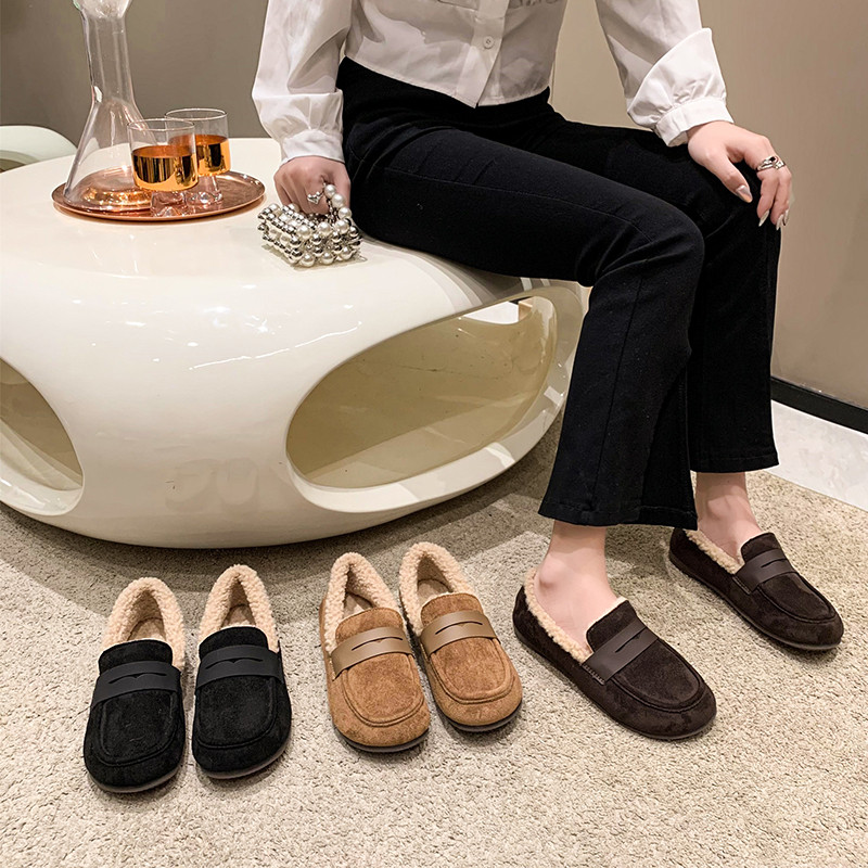 棉鞋女豆豆鞋女一脚蹬平底百搭孕妇妈妈鞋加绒加厚时尚大码雪地靴,淘宝优惠券,粉丝福利购,淘宝优惠卷