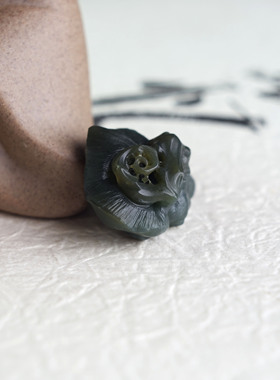 配饰天然和田玉如意吊坠