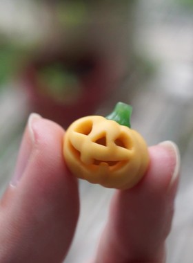 万圣节挂坠缅黄碧玉吊坠南瓜