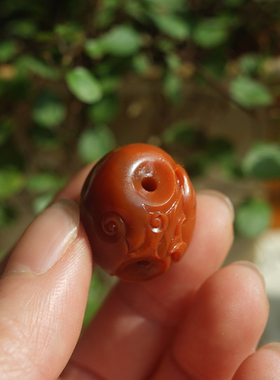 南红雕刻天然四川凉山满肉吊坠