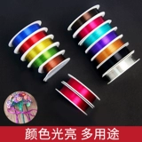 Цветочный цветочный стержень зеленый железо шелк ручной работы тонкая железа шелковая линия