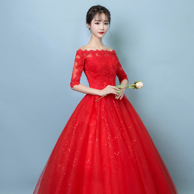 red single piece dress