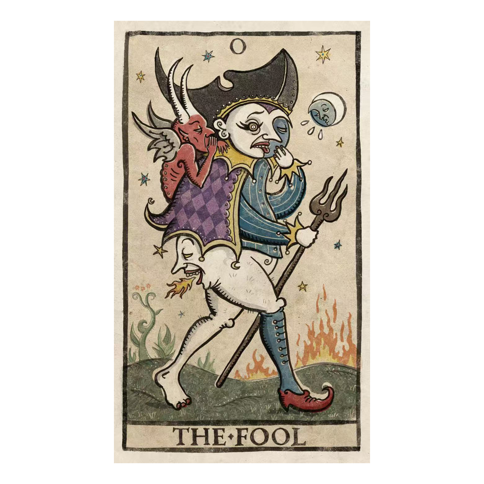 【现货】原装正版 新异月邪月塔罗牌 Trionfi Della Luna Tarot - 图1