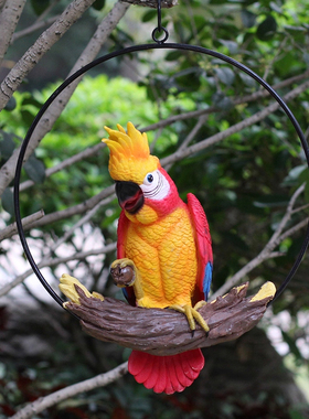 仿真鹦鹉装饰树上挂件