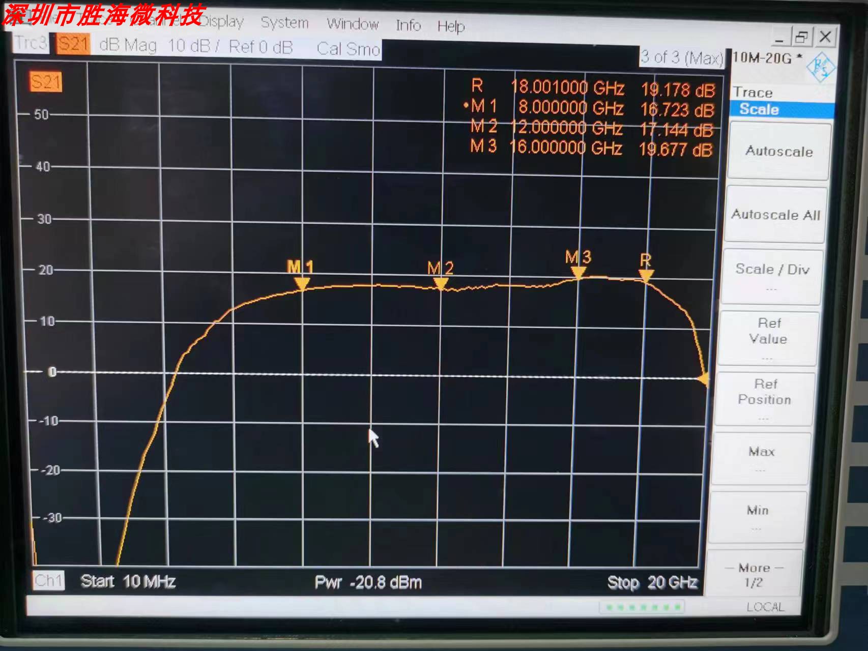 进口 8-18GHz 20dB增益 NF:1.8dB 12-14dbm功率 射频前置放大器 - 图3