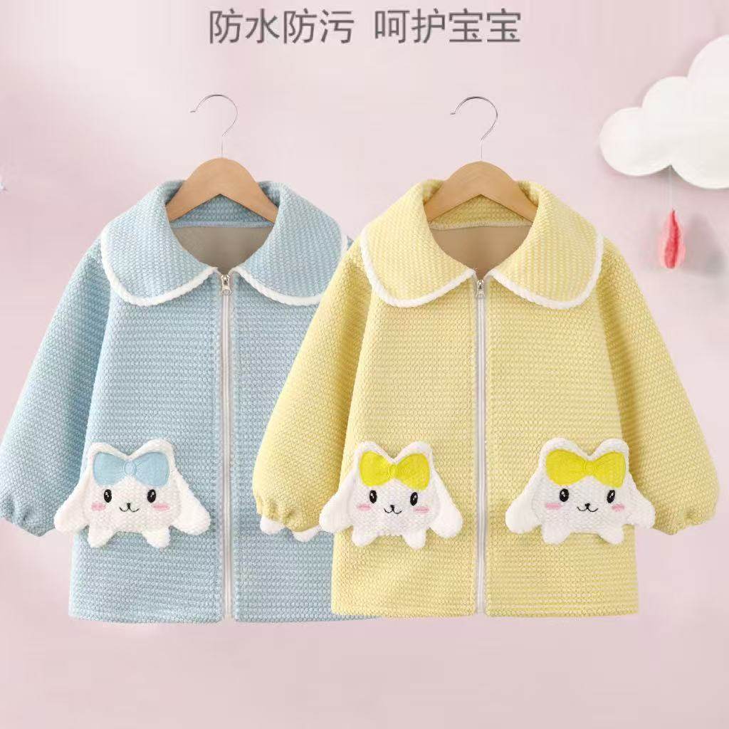 儿童罩衣女宝宝吃饭围兜防水防脏公主围裙秋冬洋气外穿婴儿反穿衣,淘宝优惠券,粉丝福利购,淘宝优惠卷