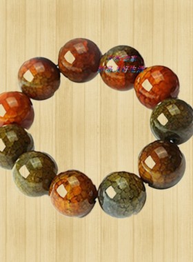 天然龙纹石108颗佛珠手串情侣款龙纹石玛瑙手链单圈多圈手链包邮