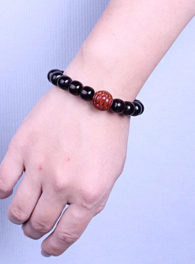 小叶紫檀规格1.0富甲天下手串男女同款休闲百搭佛珠文玩木质手串