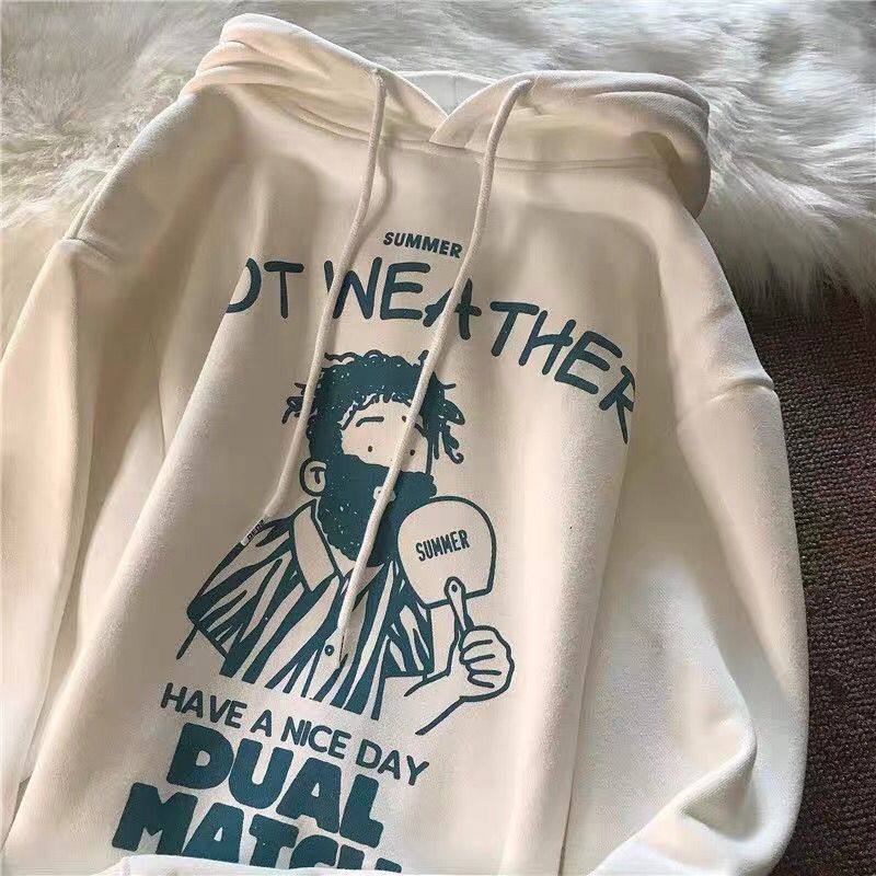 薄款新款美式复古chic港味宽松卫衣 天佳丽卫衣/绒衫