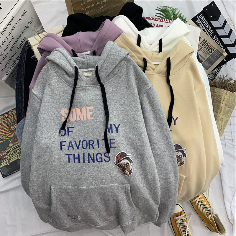 ins古着2020春秋冬新款韩版潮卫衣 天佳丽卫衣/绒衫