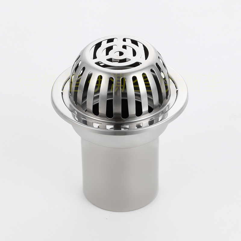 不锈钢天台地漏天沟屋面雨水槽87型雨水斗阳台落水斗75/110/150管 - 图3