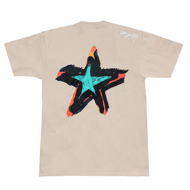 TRAVIS SCOTT x DOVER Star Tee 合作款 涂鸦手绘 ins同款短袖T恤 - 图3