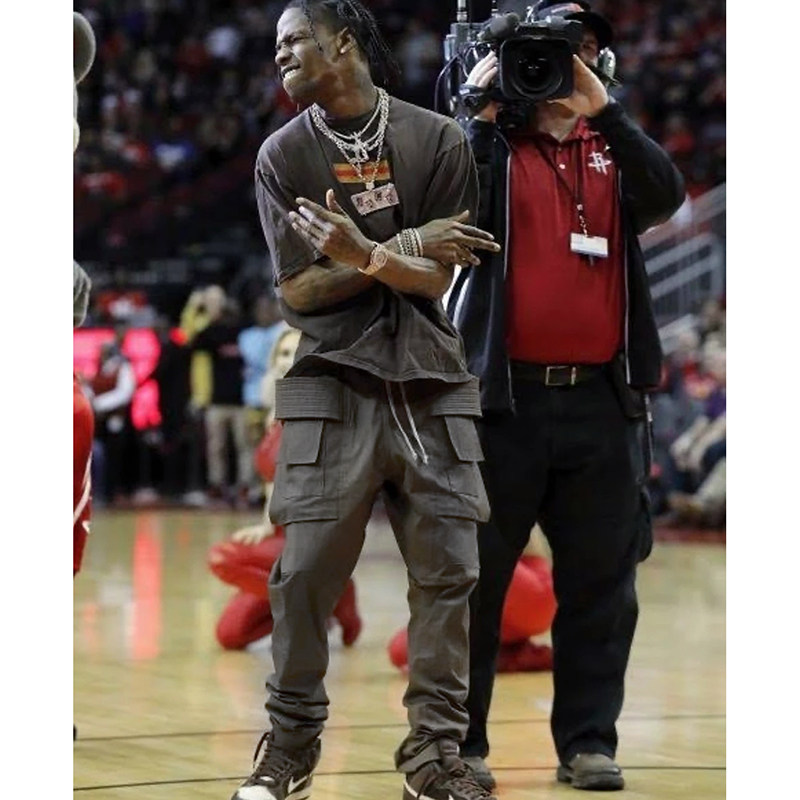Travis Scott Rick Dust Creatch Cargo Pants 高街双环工装裤_虎窝淘