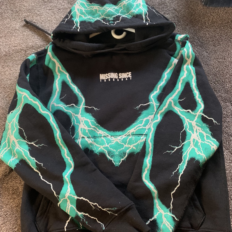 Missing Since Thursday 3M Lightning Hoodie 反光闪电套头卫衣 - 图1