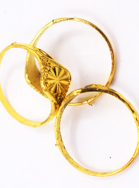 仿金戒指女士仿黄金戒指活动赠品戒指100只的价格一元店两元店货