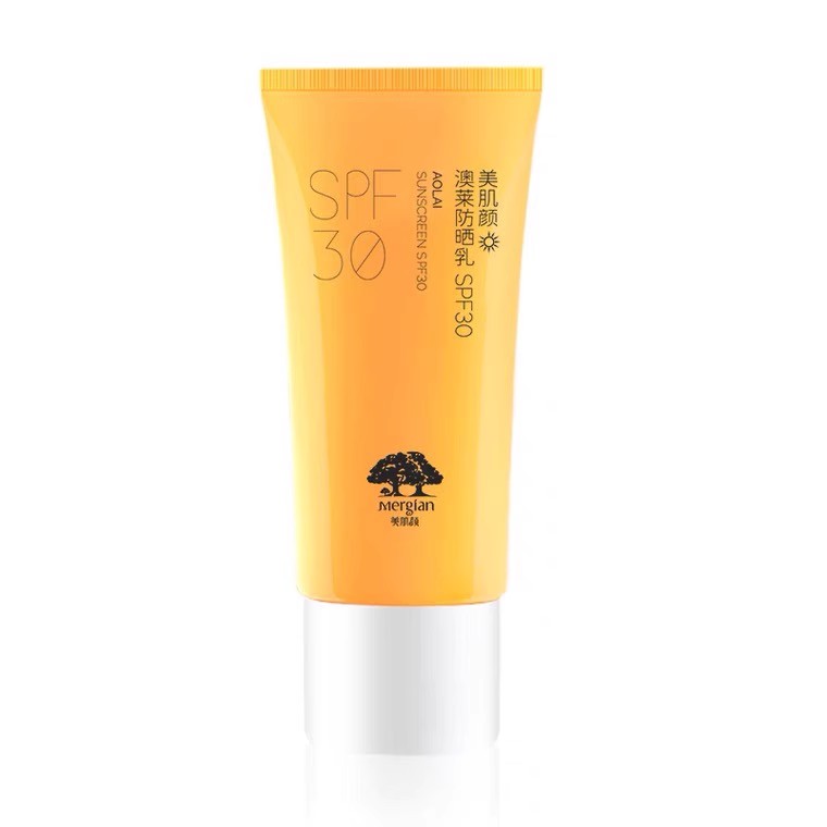 Mergian美肌颜防晒水润防晒隔离霜乳SPF30紫外线隔离防护官方正品 - 图3