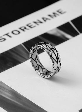 奇志爷爷男钛钢戒指不掉色