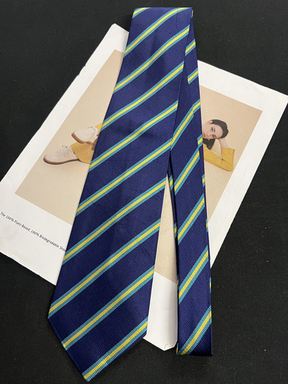 Second-hand vintage japanese style unique italian tie for men and women casual pattern printed hand-dyed silk x241