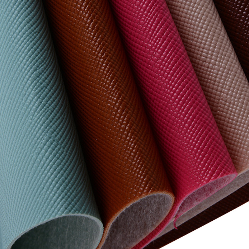 PVC皮革面料背景墙软硬包笔记本文具革手工DIY家装十字纹皮革皮料_虎窝淘