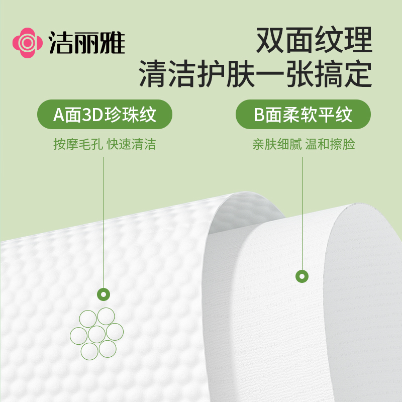 洁丽雅洗脸巾一次性悬挂式女加大加厚家庭装壁挂式美容院擦脸面巾 - 图3