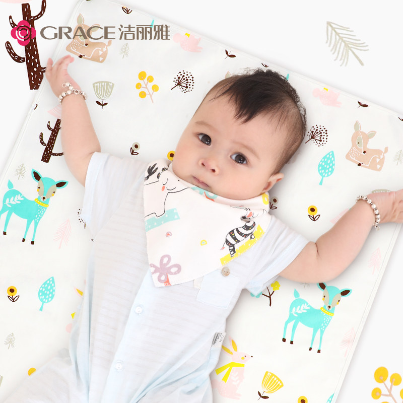 洁丽雅婴儿隔尿垫纯棉透气冬季防水可洗大号新生儿宝宝床垫,淘宝优惠券,粉丝福利购,淘宝优惠卷