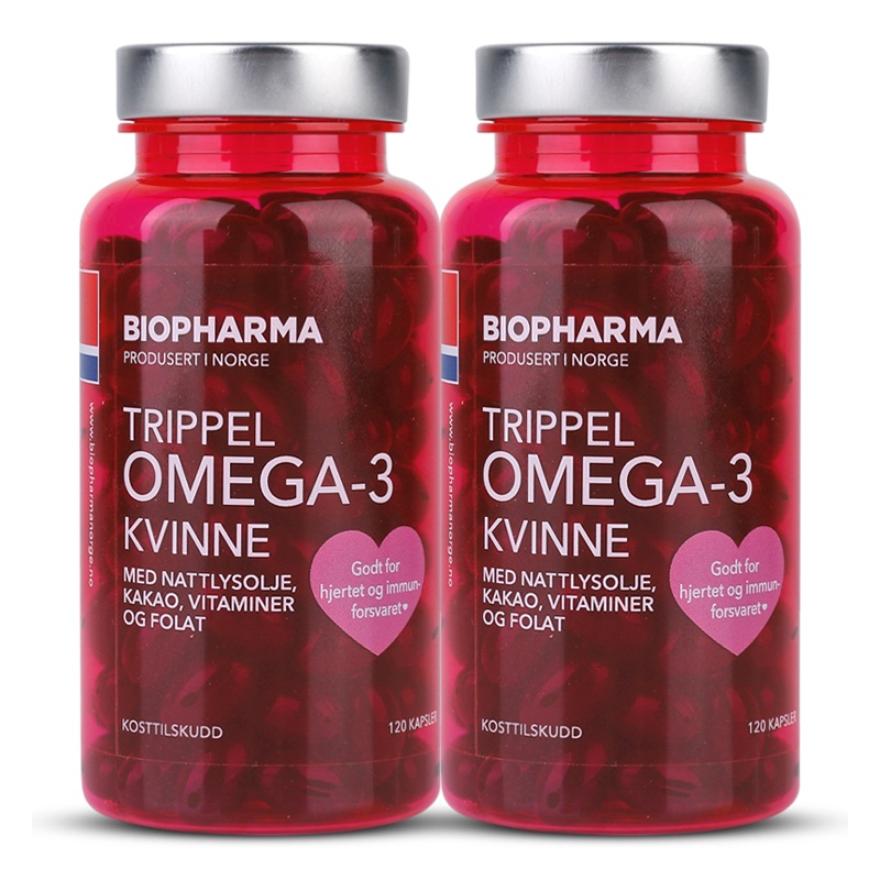 BP官方海外旗舰店挪威BP 女性叶酸鱼油黄金素改善卵巢保养维生素dha月见草鱼油2瓶3