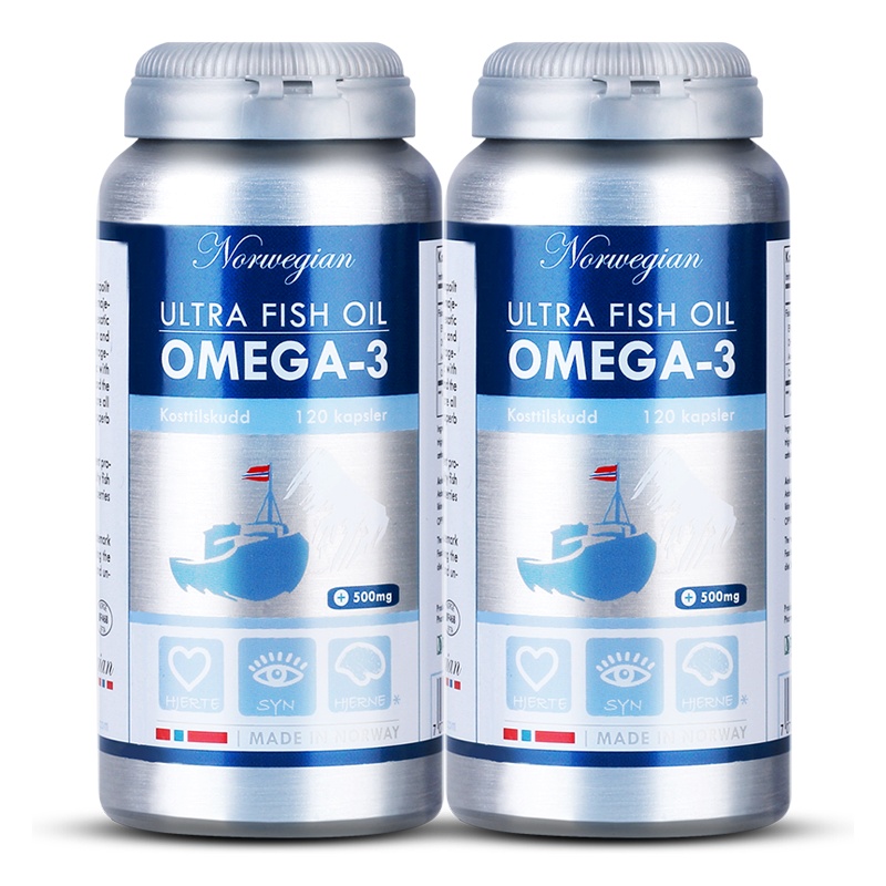 BP官方海外旗舰店挪威BP 纯净深海鱼油软胶囊欧米伽3中老年进口保健品*2瓶3