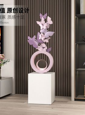 蝴蝶落地灯摆件客厅艺术装饰品