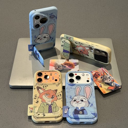 尼克朱迪适用苹果17promax手机壳新款iPhone16pro卡通14华为p70保护套12可爱13小米15秋冬款vivo荣耀oppo支架 - 图3