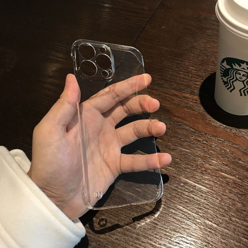 适用苹果13手机壳iphone15ProMax新款16透明15无边框电镀硬壳14Pro超薄裸机手感12半包17promax男士全包防摔 - 图1