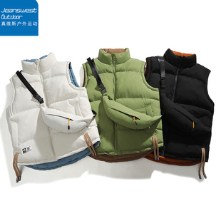 真维斯户外运动棉马甲男女时尚百搭