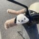 Electric handlebar cover winter plush motorcycle handlebar cover battery car warmer cute cartoon plush warm cycling