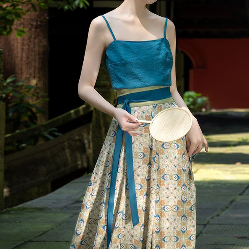 2024新款唐制汉服女春夏款复原风改良国风吊带唐背子破裙日常通勤,淘宝优惠券,粉丝福利购,淘宝优惠卷