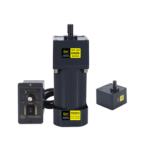 津邦电机200W 300W220V交流齿轮调速/减速电机6IK200RGN-CF马达 - 图3