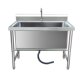 Extra thick 304 engineering sink large soaking sink