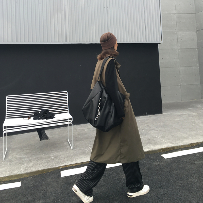 新款个性包包休闲包女品质暗黑系大容量购物袋