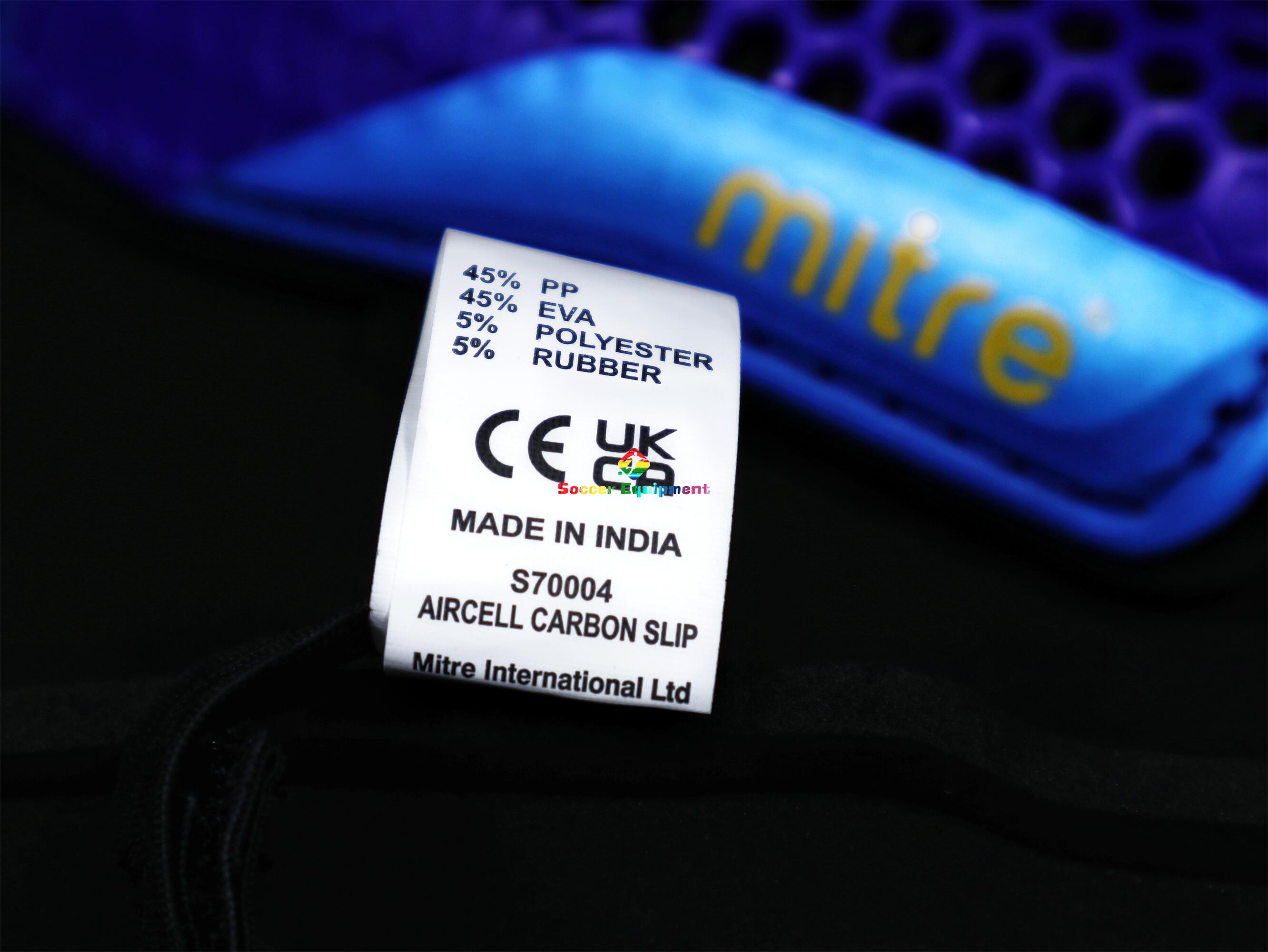 MITRE AIRCELL CARBON SLIP SHINGUARDS CE专业认证踢足球护腿板 - 图1