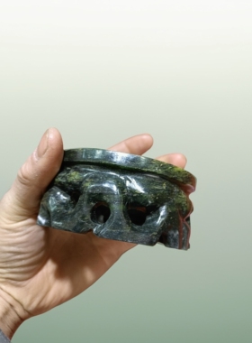 武山鸳鸯玉静云轩夜光杯十七年实体老店厂家直销天然玉石雕刻底座