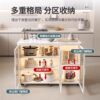 Rock panel kitchen cabinet household multi-layer side cabinet living room multi-function storage cabinet movable storage island