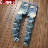 Летние трендовые джинсы, облегающий крой, в корейском стиле, подходит для подростков, свободный прямой крой, ностальгия