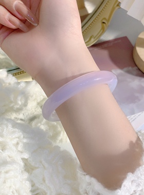 芋泥波波~无染色紫玉髓玛瑙手镯