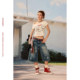 BeerBro Escape to the West Coast Retro distressed washed star print pants denim ຮູສະຫມໍ່າສະເຫມີ