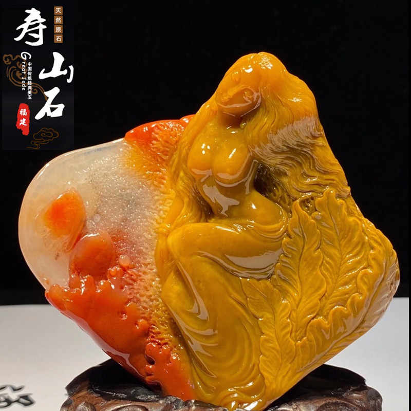 匠 高級彫刻 細工 寿仙人 寿山石❓田黄玉❓ fkip.unmul.ac.id