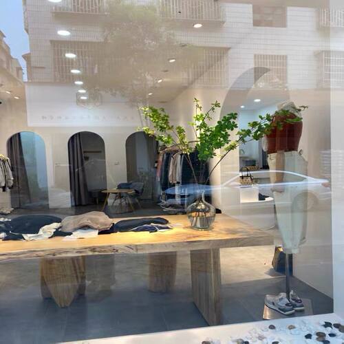 北欧实木大整板泡茶桌服装店包包鞋店展示桌中岛流水台原木摆放桌 - 图2