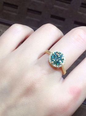 火彩钻石项链莫桑钻戒指女吊坠套装火彩好D色银项链女生日礼物女