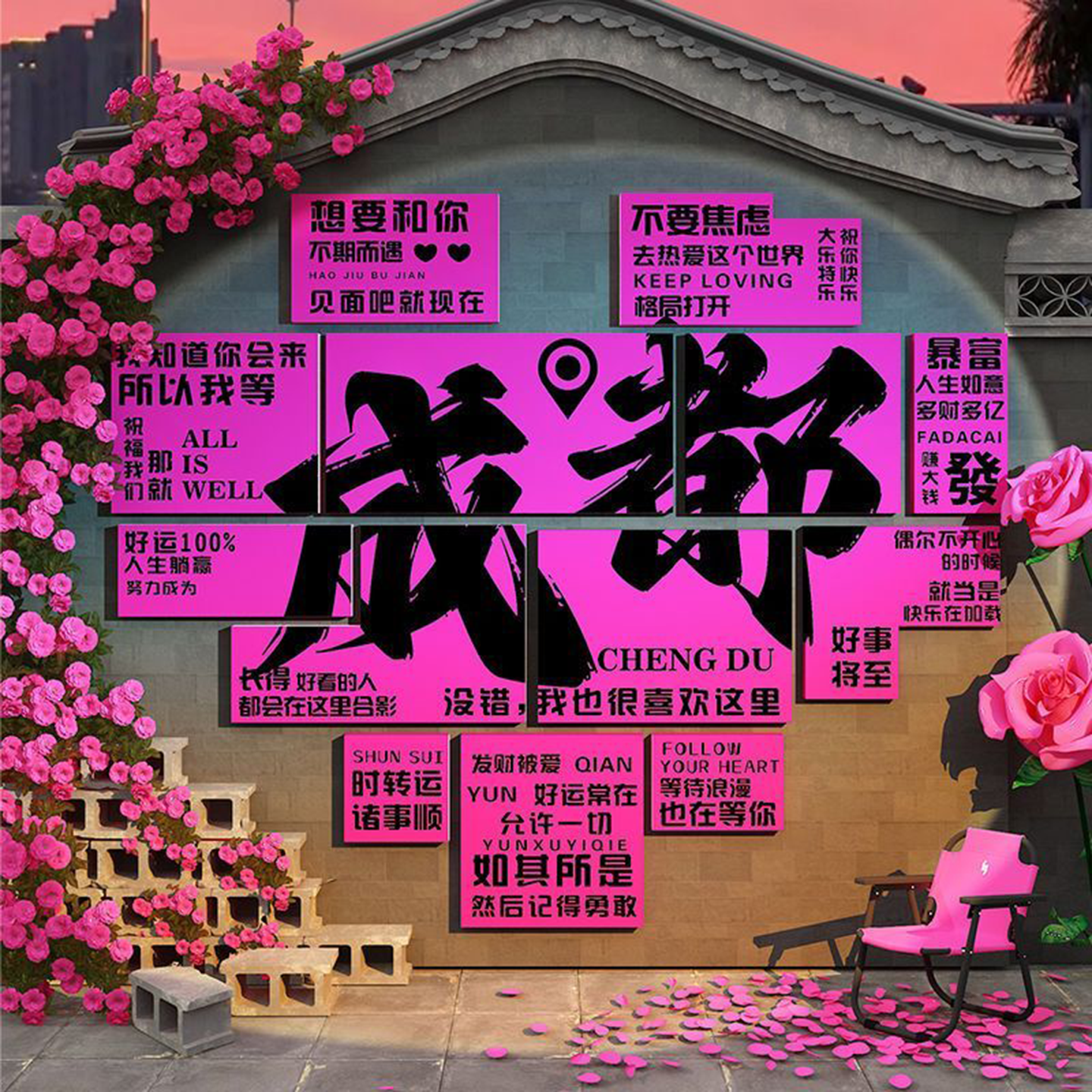 网红打卡破烧烤火锅饭店墙面壁市井风格装饰创意餐饮氛围挂画复古,淘宝优惠券,粉丝福利购,淘宝优惠卷