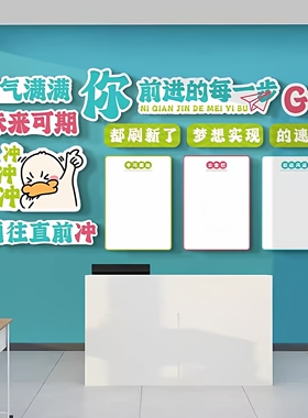 学校班级背景墙通知栏贴画学习园地学生激励志墙贴黑板报布置设计