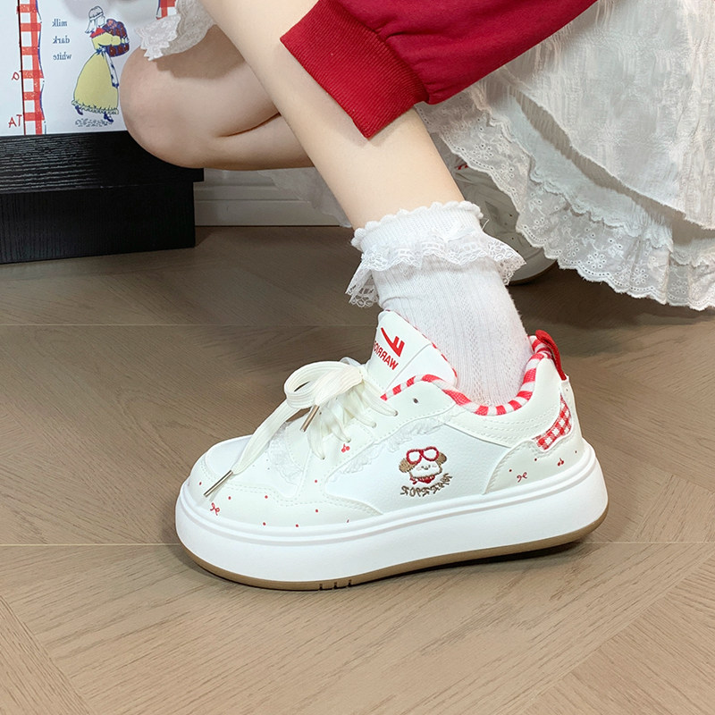 回力女鞋可爱小狗厚底小白鞋子女2026新款爆款百搭原创小众板鞋女,淘宝优惠券,粉丝福利购,淘宝优惠卷