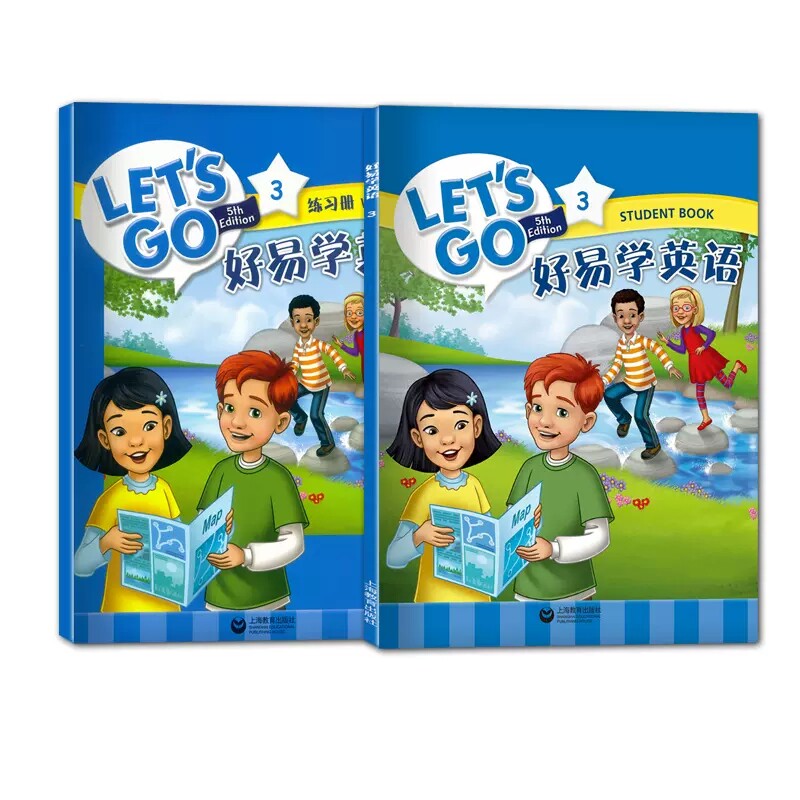 牛津LET'S GO第五版 好易学英语 3级/三级 含学生用书练习册音频动画视频少儿英语自学培训零基础入门小学中低年级上海教育出版社