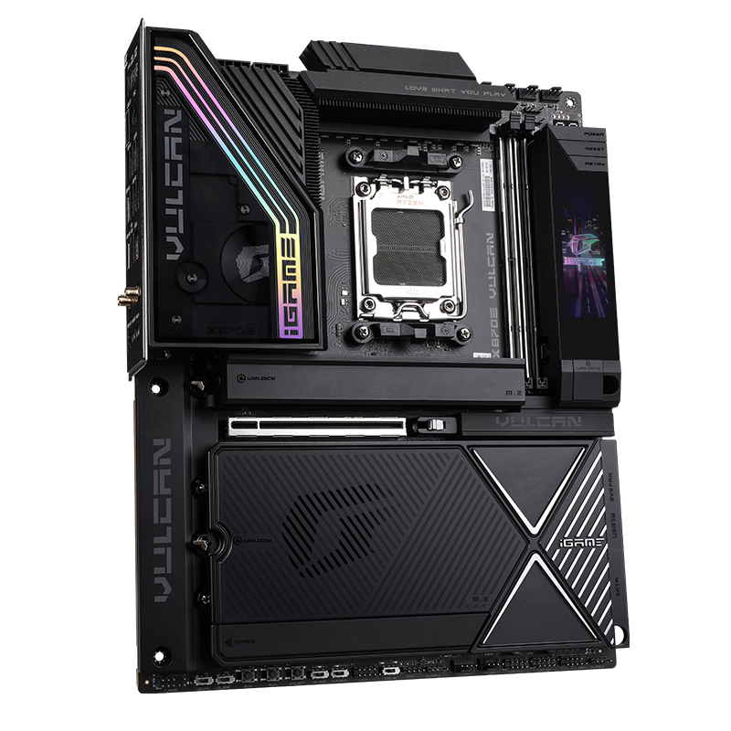 七彩虹iGame X870E VULCAN OC火神主板AM5支持R7 9850X3D/9950X